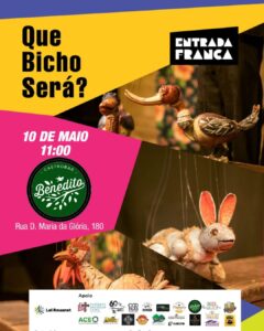 Espetáculo Que Bicho Será – Dia 10 de Maio em Macacos!